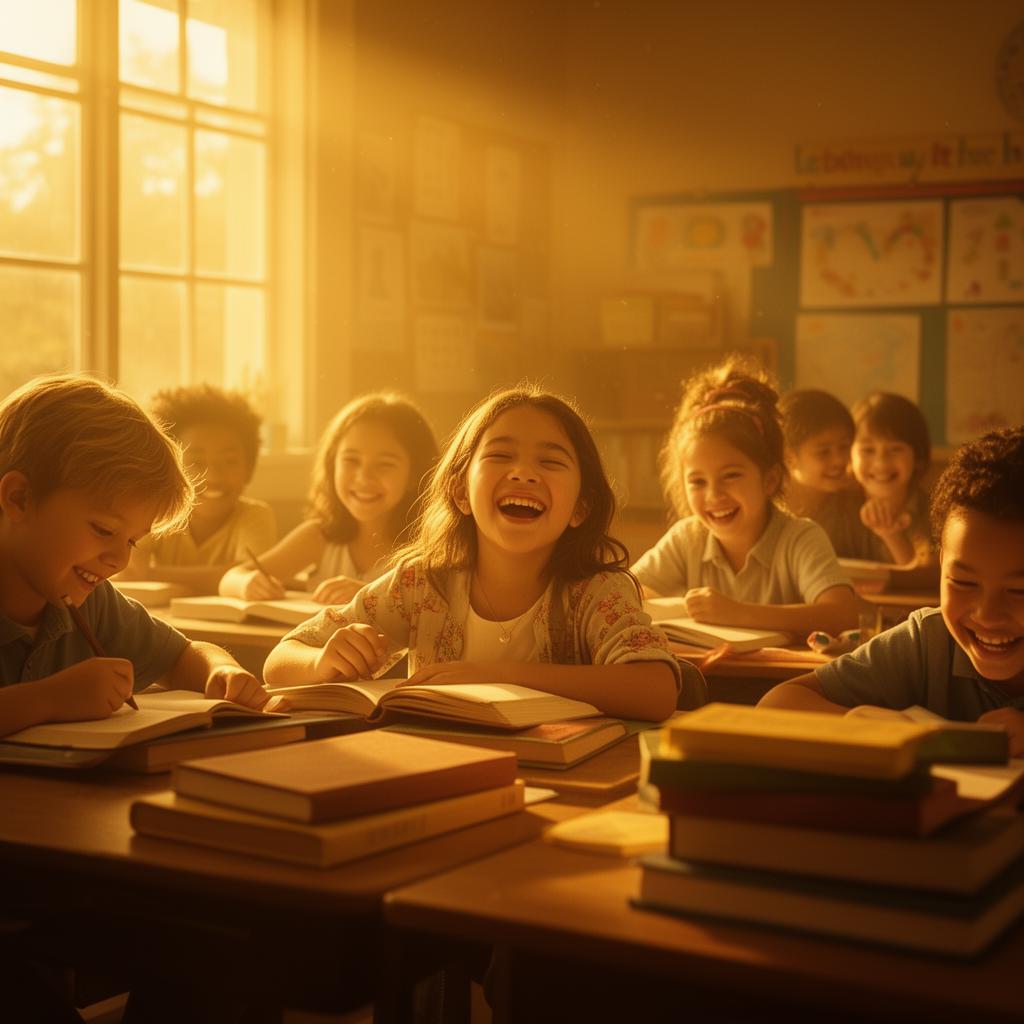 Children learning together in a classroom